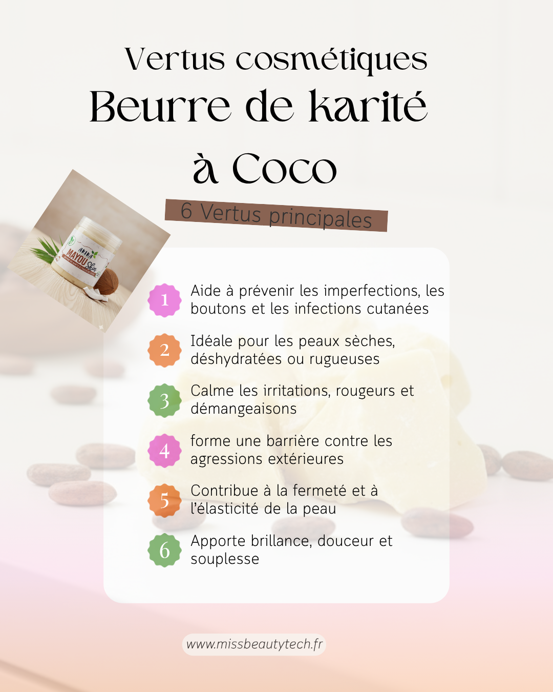 Beurre de Karité à la Coco – Nourrissant & Réparateur | Akiba Cosmétique