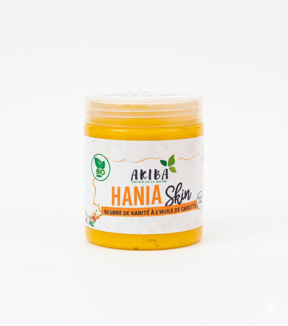 Beurre de Karité à la Carotte – Éclat & Hydratation Naturelle | Akiba Cosmétique