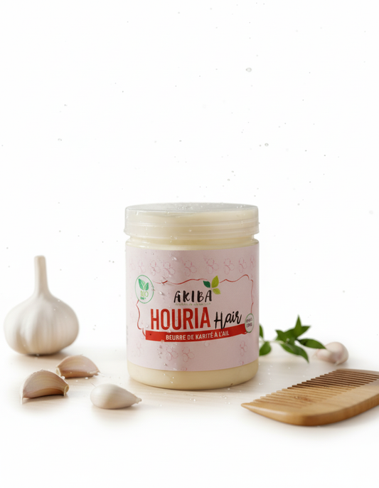 Beurre de Karité à l'ail – Hydratant Peau et Cheveux | Akiba Cosmétique