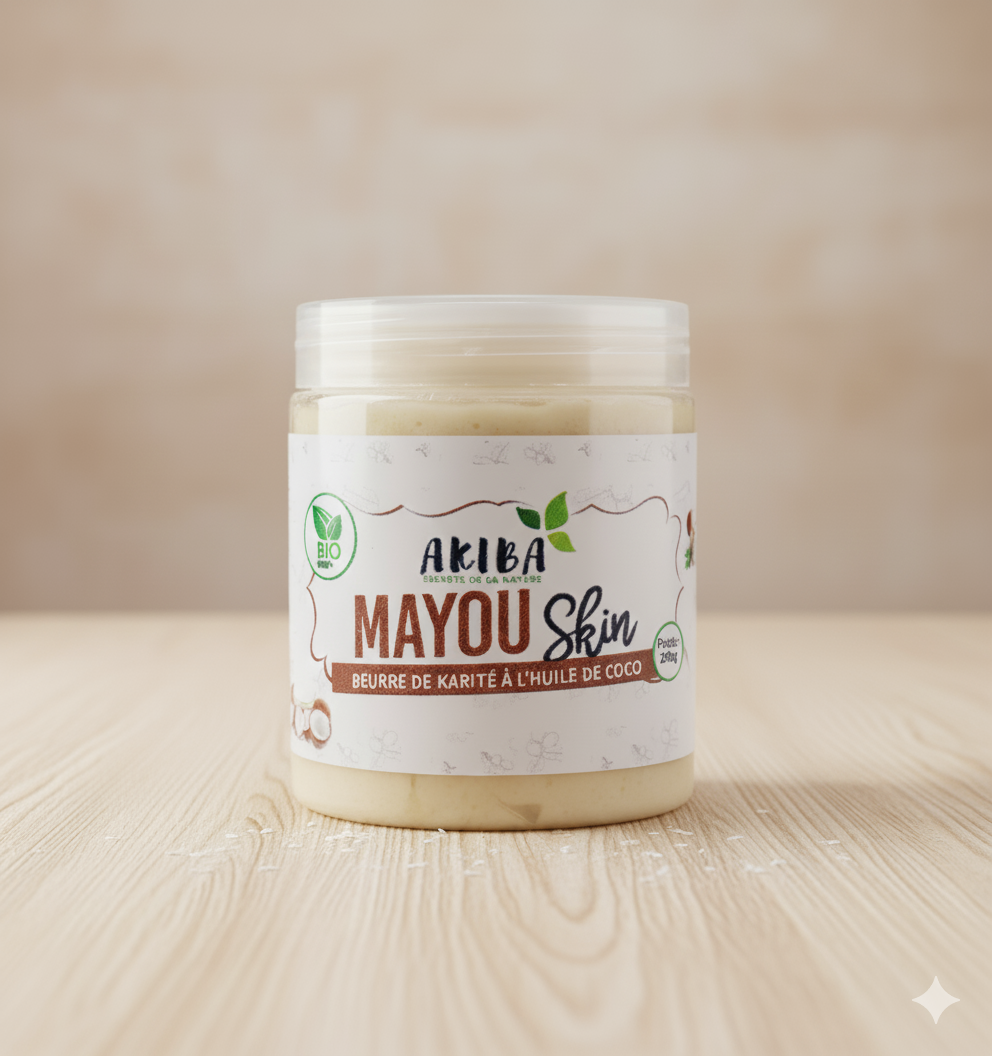 Beurre de Karité à la Coco – Nourrissant & Réparateur | Akiba Cosmétique