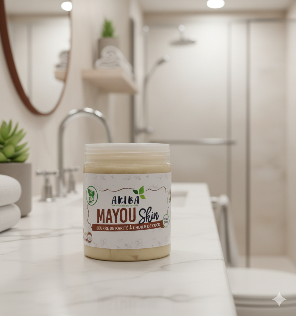 Beurre de Karité à la Coco – Nourrissant & Réparateur | Akiba Cosmétique
